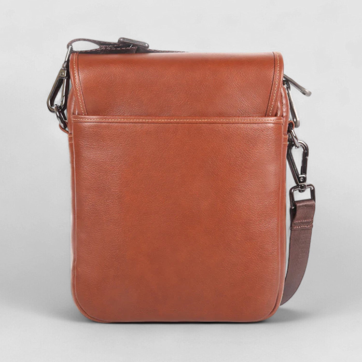 Elan Foam Shoulder Bag with Flap - Tan