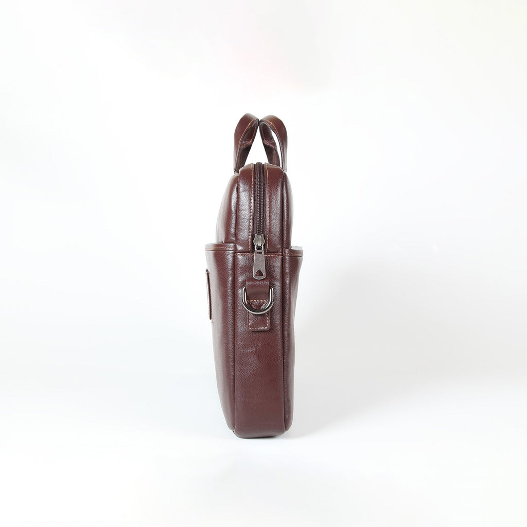 Elan Foam Slim Laptop Bag - Brown