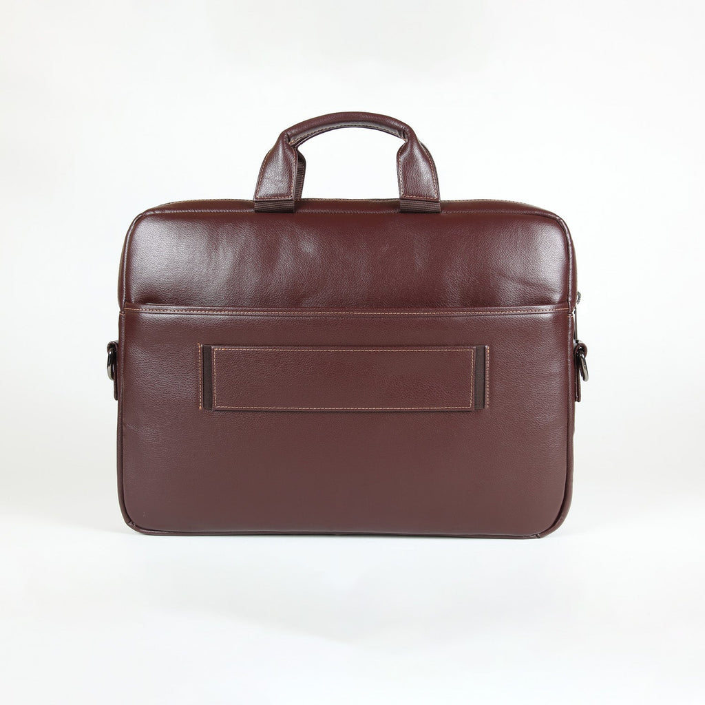 Elan Foam Slim Laptop Bag - Brown