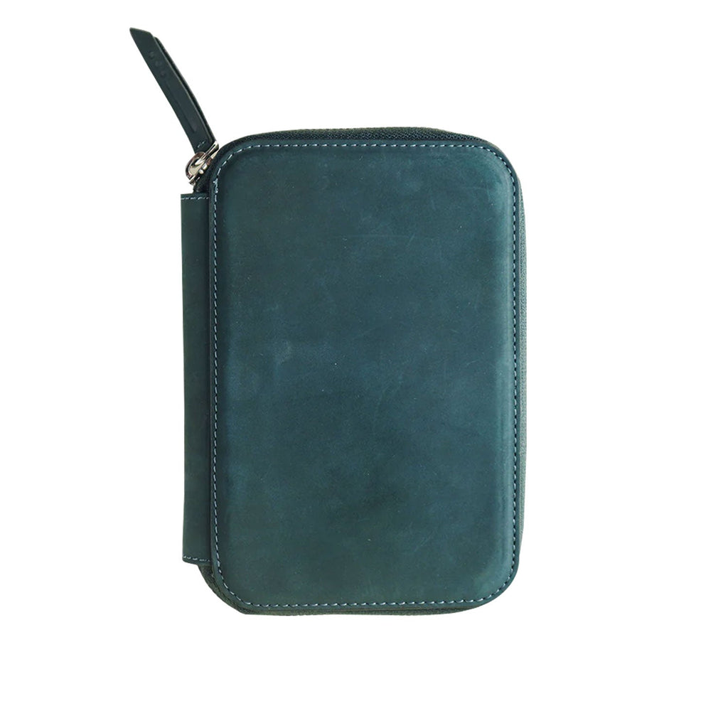 Endless Companion Leather Adjustable 5 Pen Holder - Blue