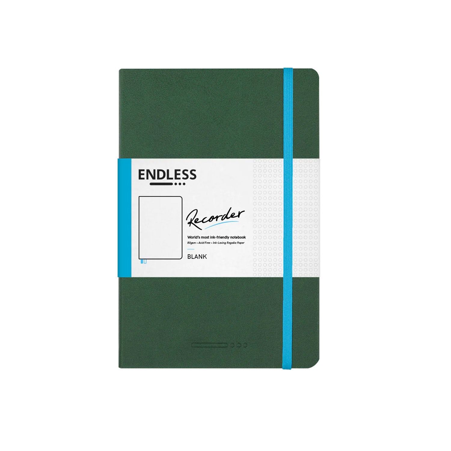 Endless Recorder Forest Canopy Regalia Notebook - A5, Plain