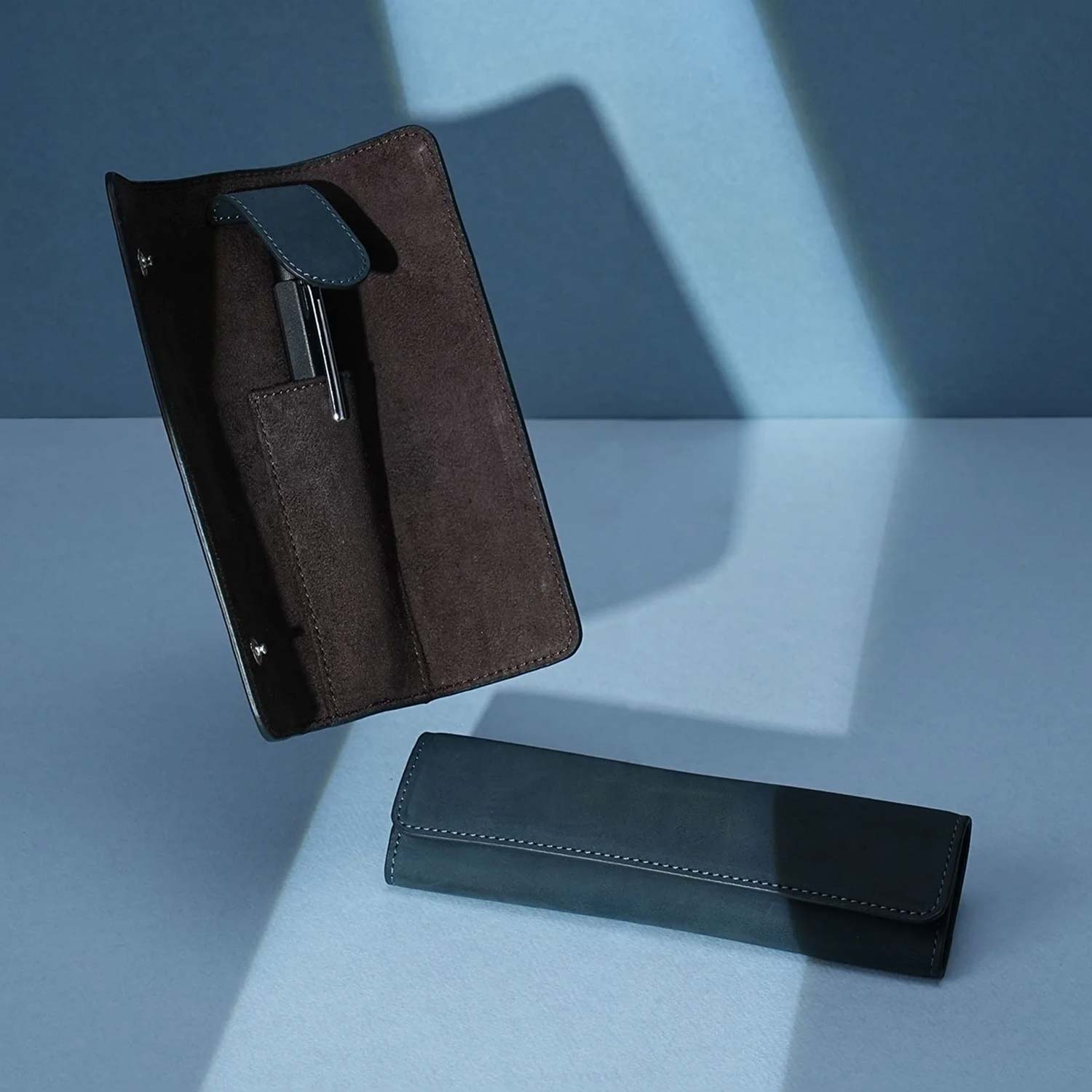 Endless Companion Leather 1 Pen Holder - Blue