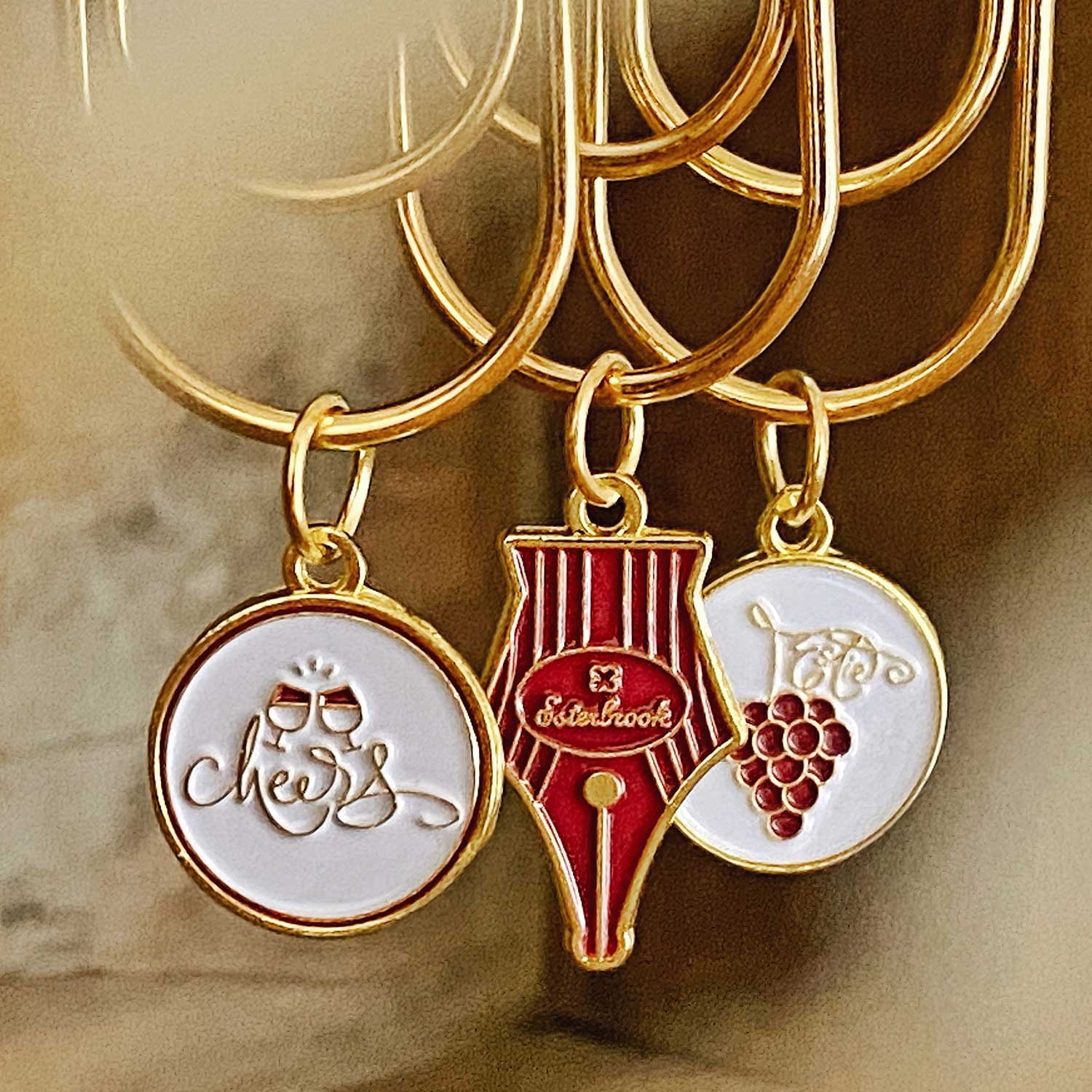 Esterbrook Cosmic Wine Charms Bookmark (Pack of 3)