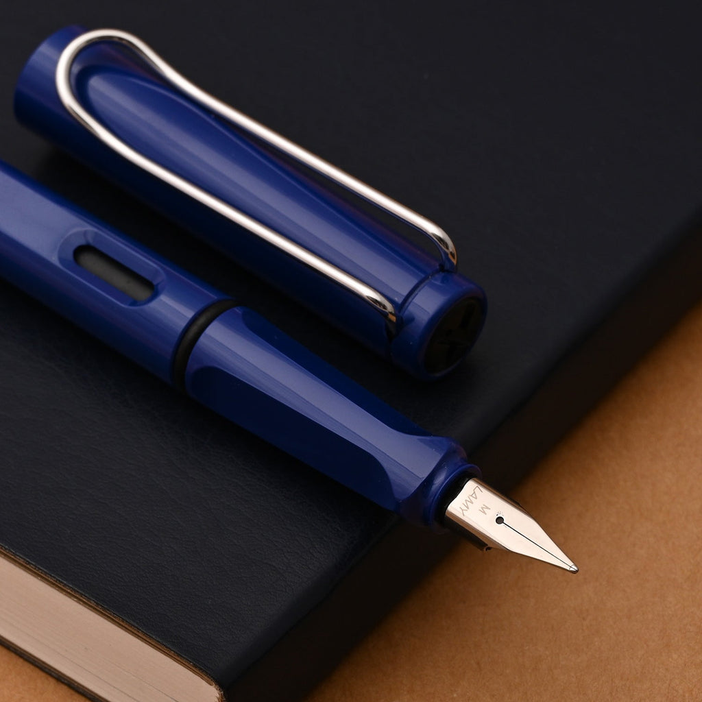 Lamy Gift Set - Safari Blue Fountain Pen with myPaperclip A5 Blue Notebook