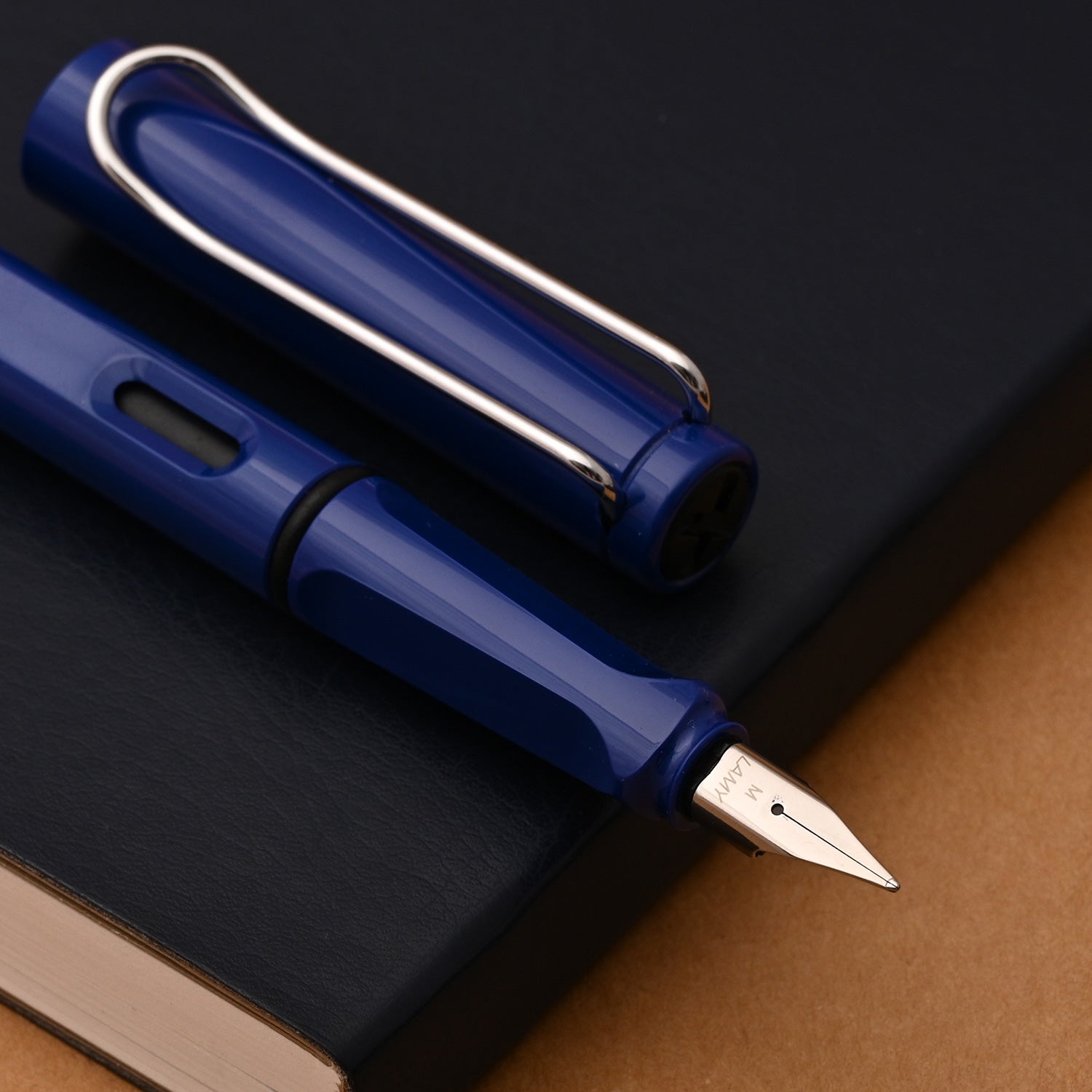 Lamy Gift Set - Safari Blue Fountain Pen with myPaperclip A5 Blue Notebook