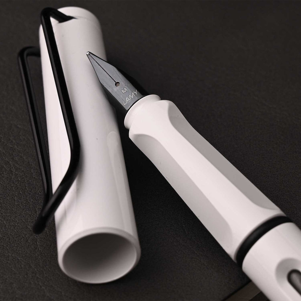 Lamy Safari Fountain Pen - White/Black (Special Edition)