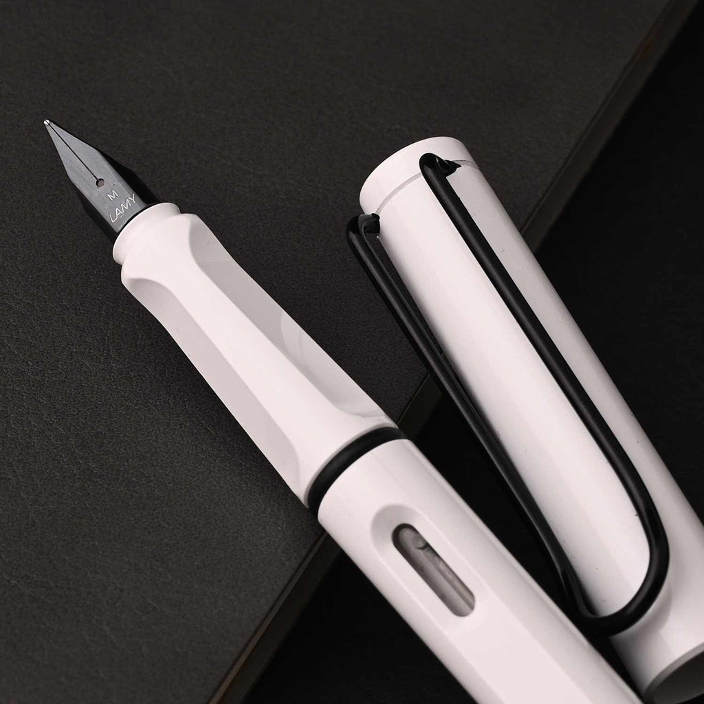 Lamy Safari Fountain Pen - White/Black (Special Edition)