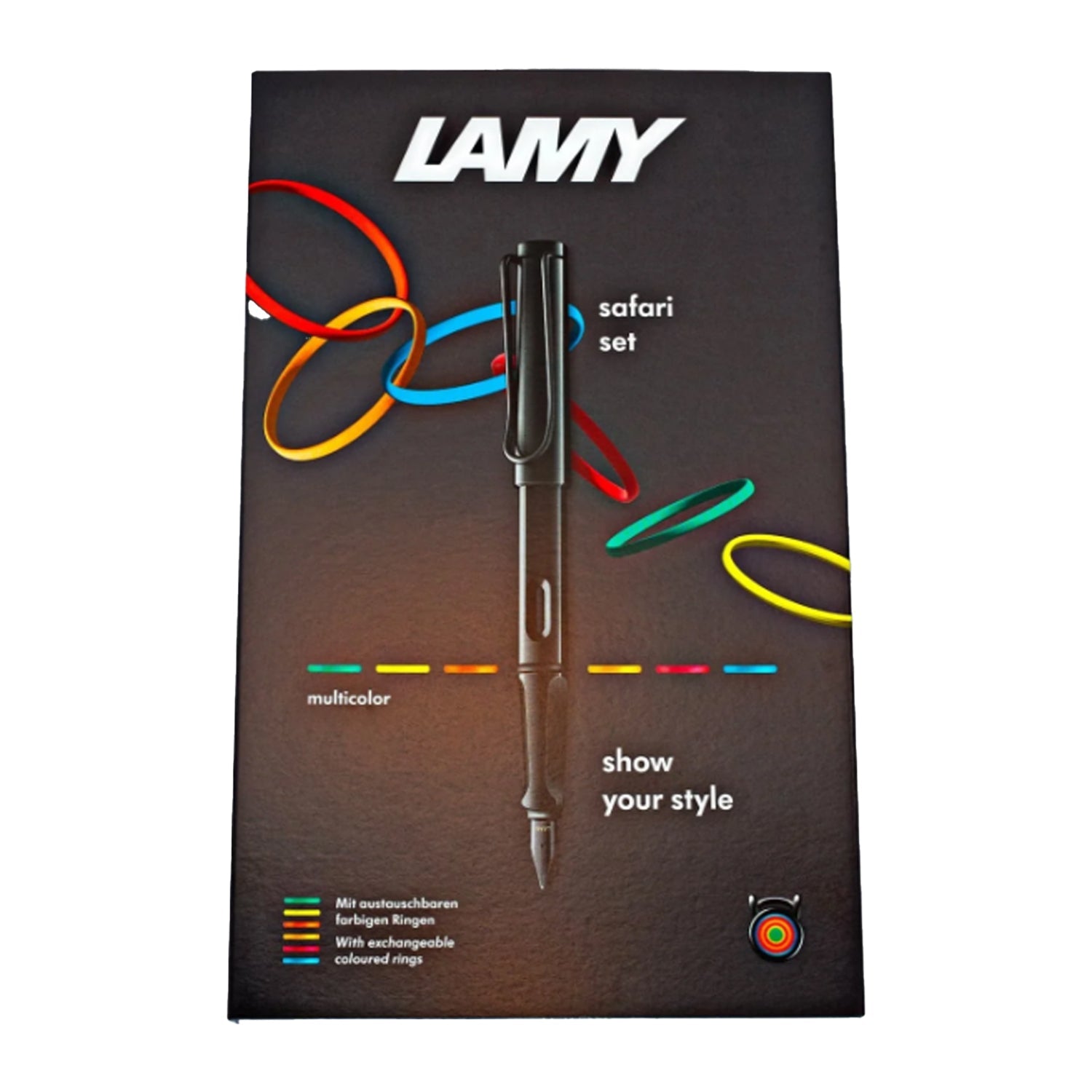 Lamy Safari Fountain Pen Multi Ring Set - All Black (Special Edition)