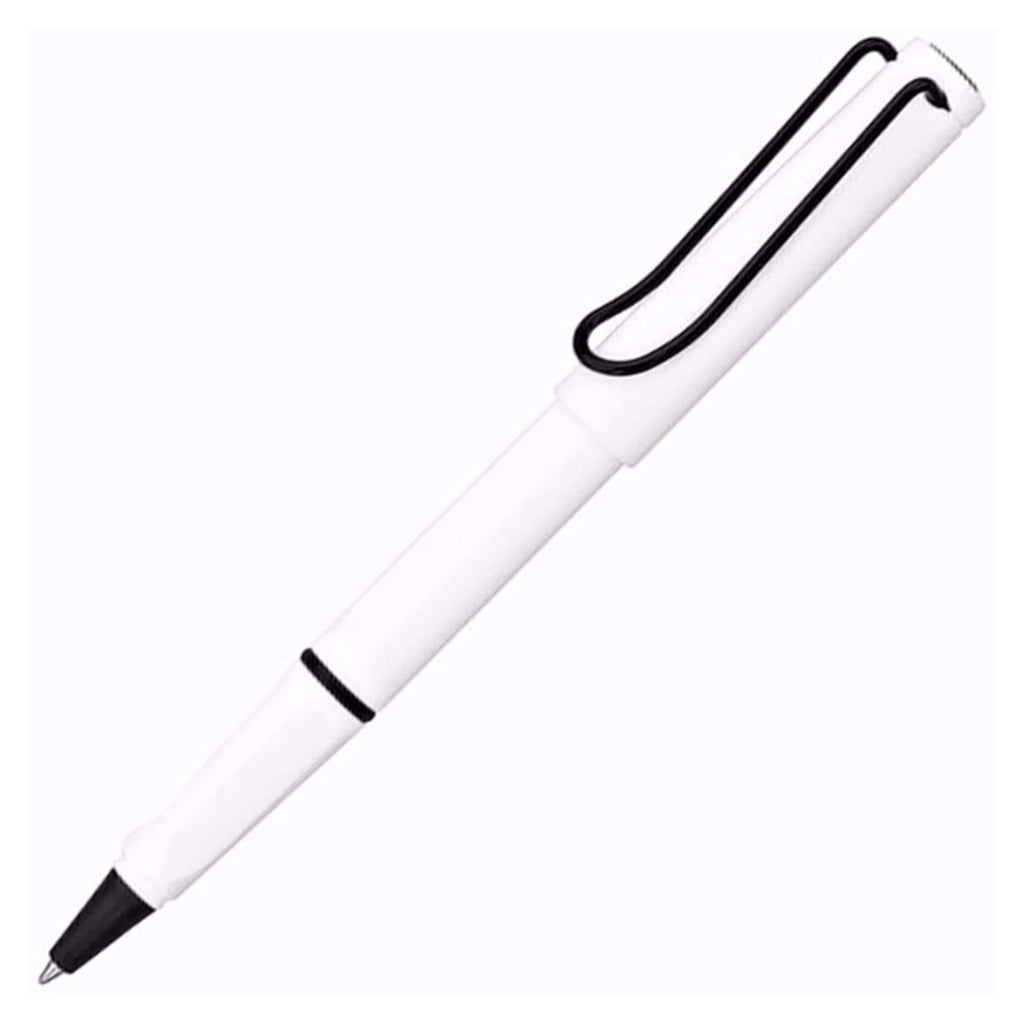 Lamy Safari Roller Ball Pen - White Black (Special Edition)