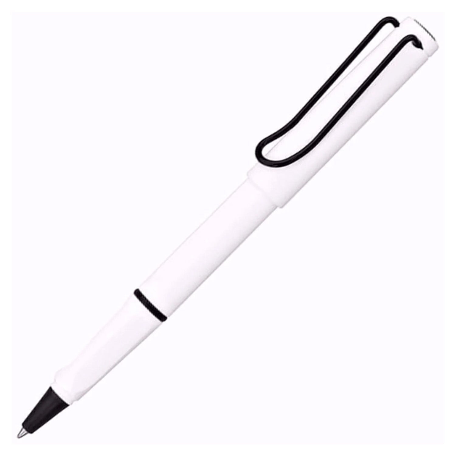 Lamy Safari Roller Ball Pen - White Black (Special Edition)
