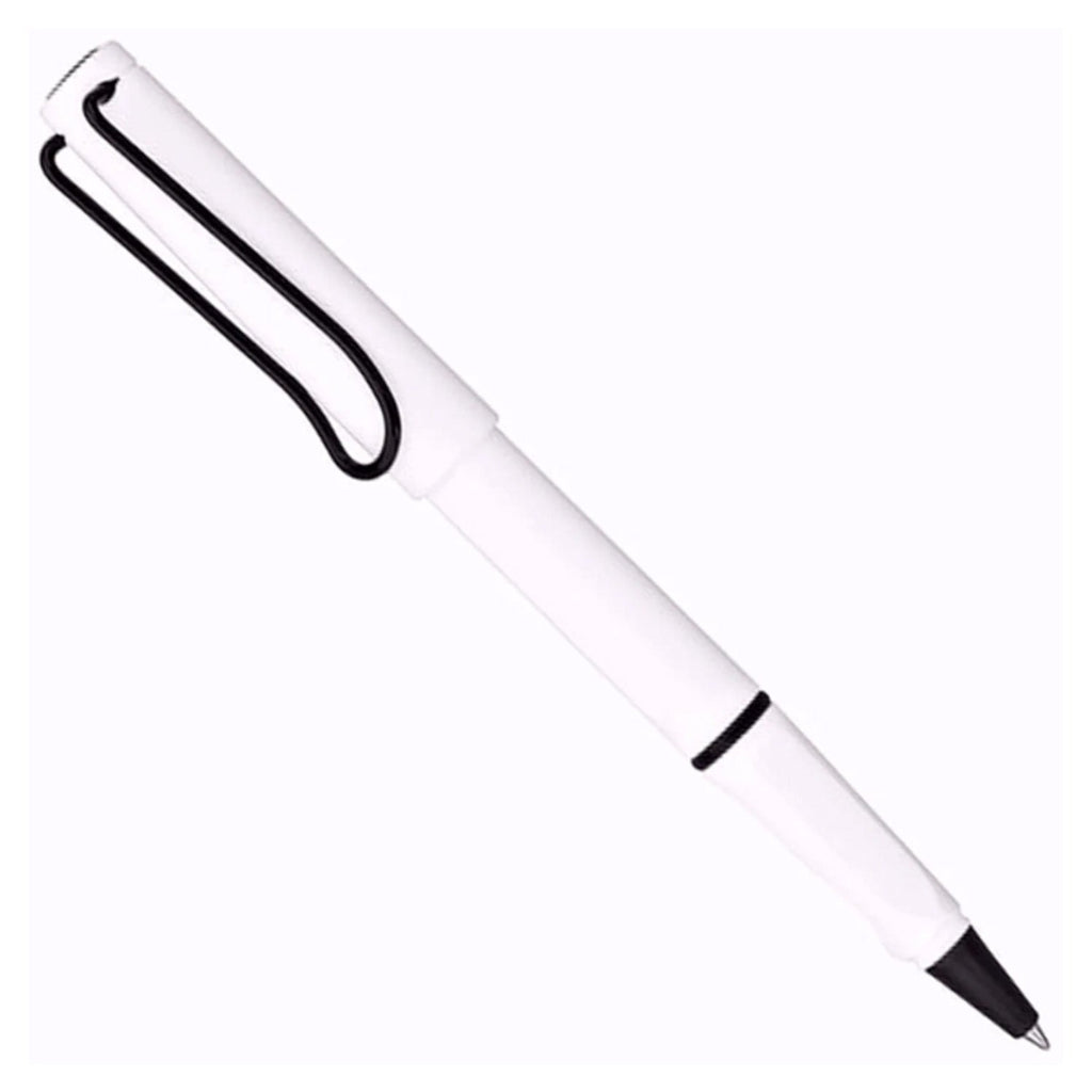 Lamy Safari Roller Ball Pen - White Black (Special Edition)