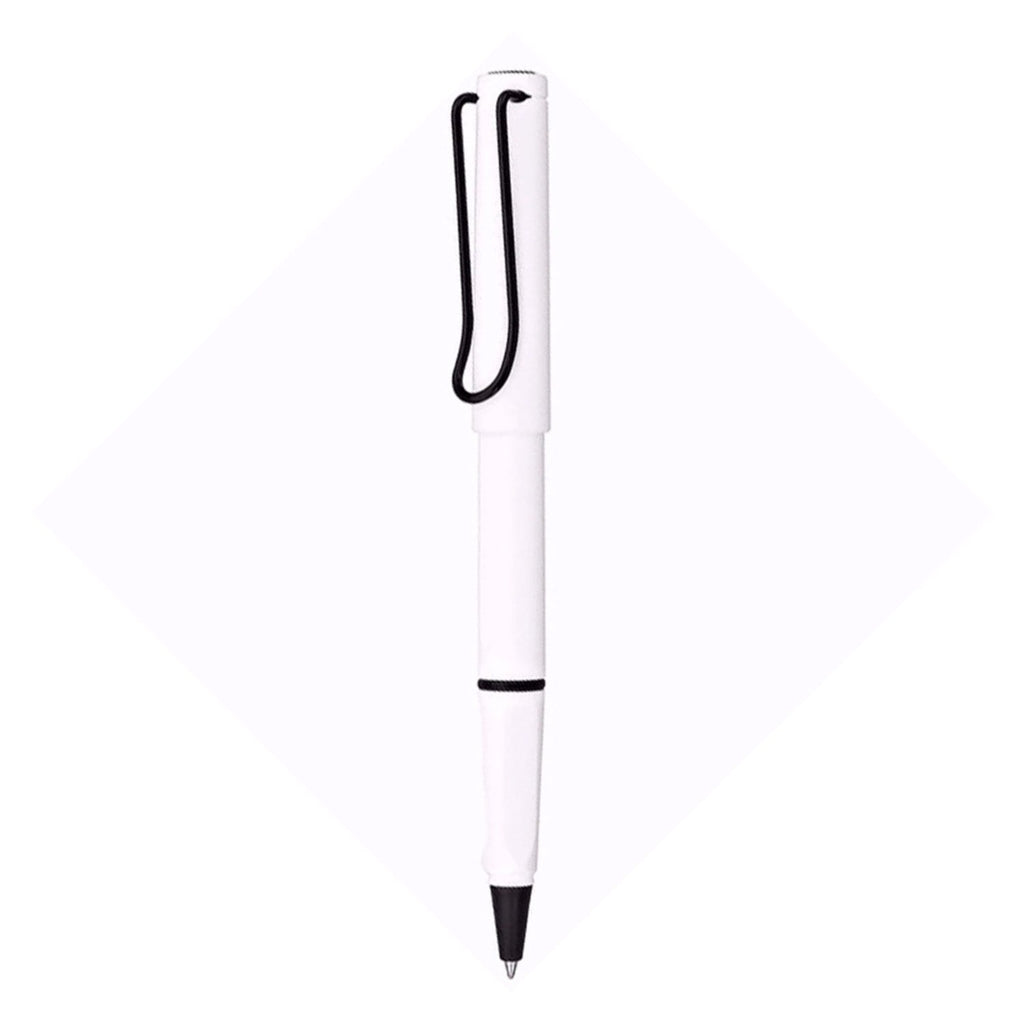 Lamy Safari Roller Ball Pen - White Black (Special Edition)