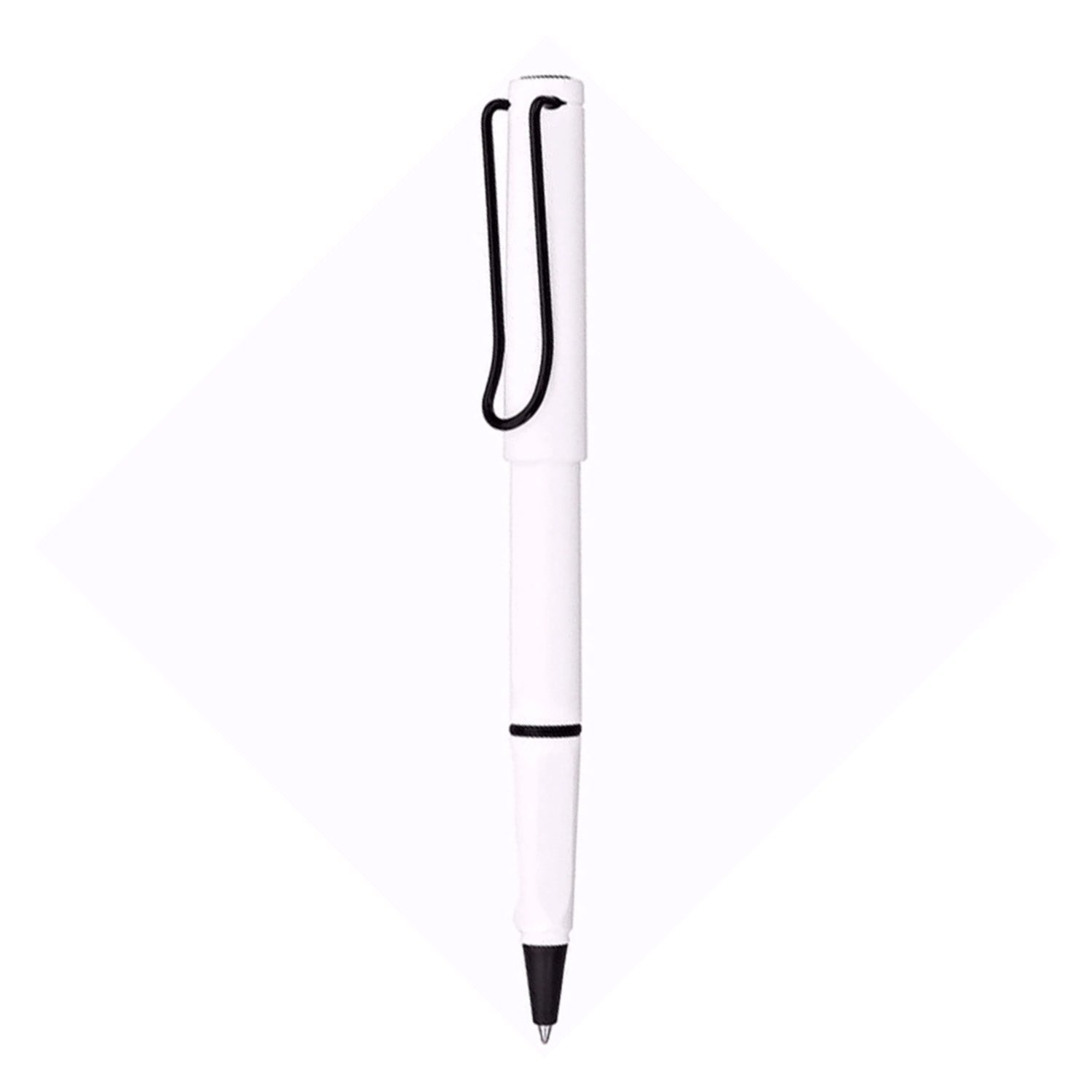 Lamy Safari Roller Ball Pen - White Black (Special Edition)