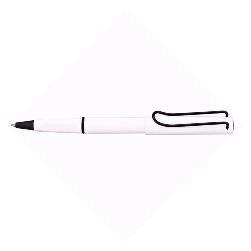 Lamy Safari Roller Ball Pen - White Black (Special Edition)
