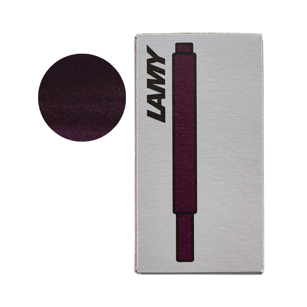 Lamy Violet Blackberry Ink Cartridge Pack of 5 - Dark Purple