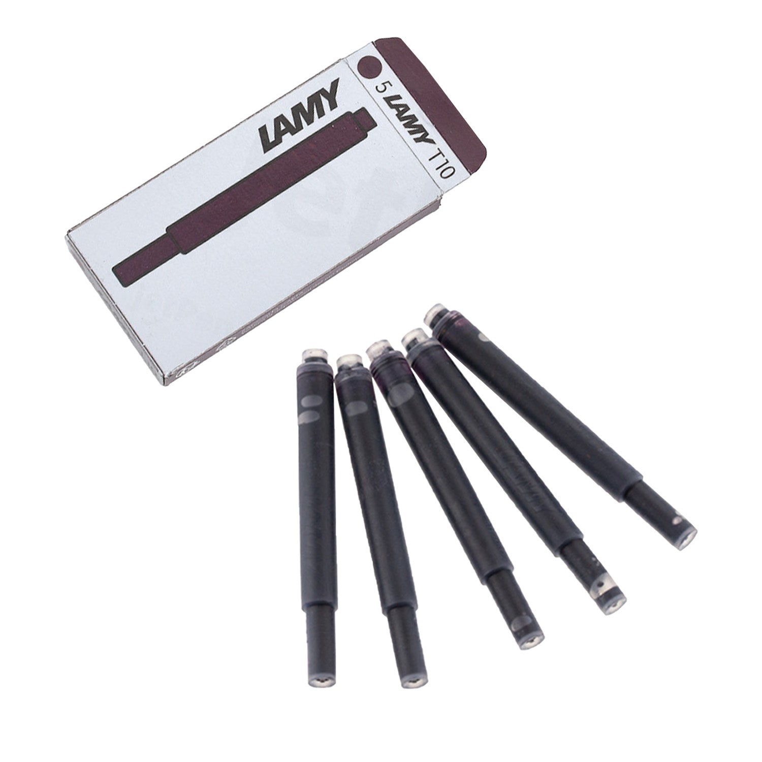 Lamy Violet Blackberry Ink Cartridge Pack of 5 - Dark Purple