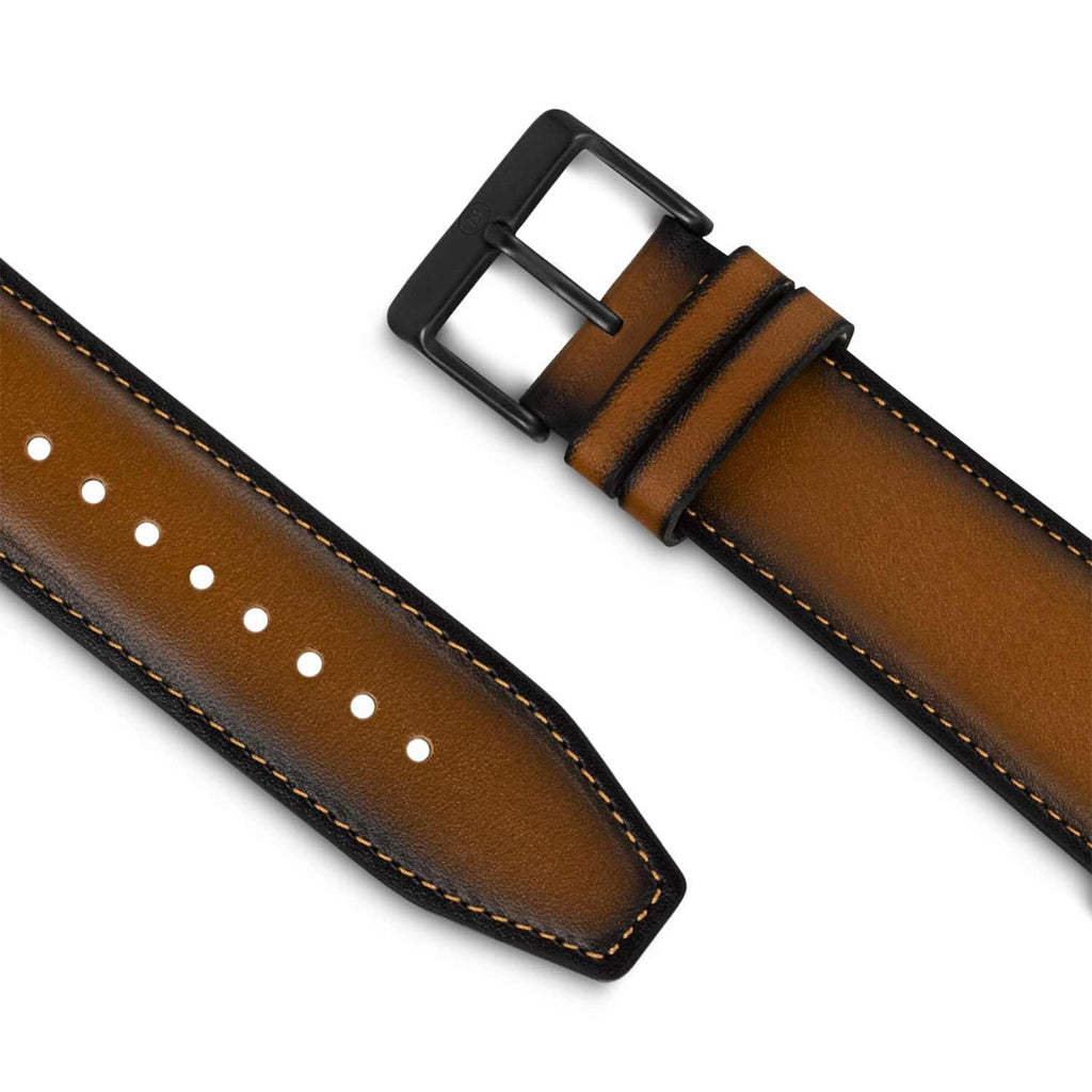 Lapis Bard Leather Apple Watch Strap, Brown