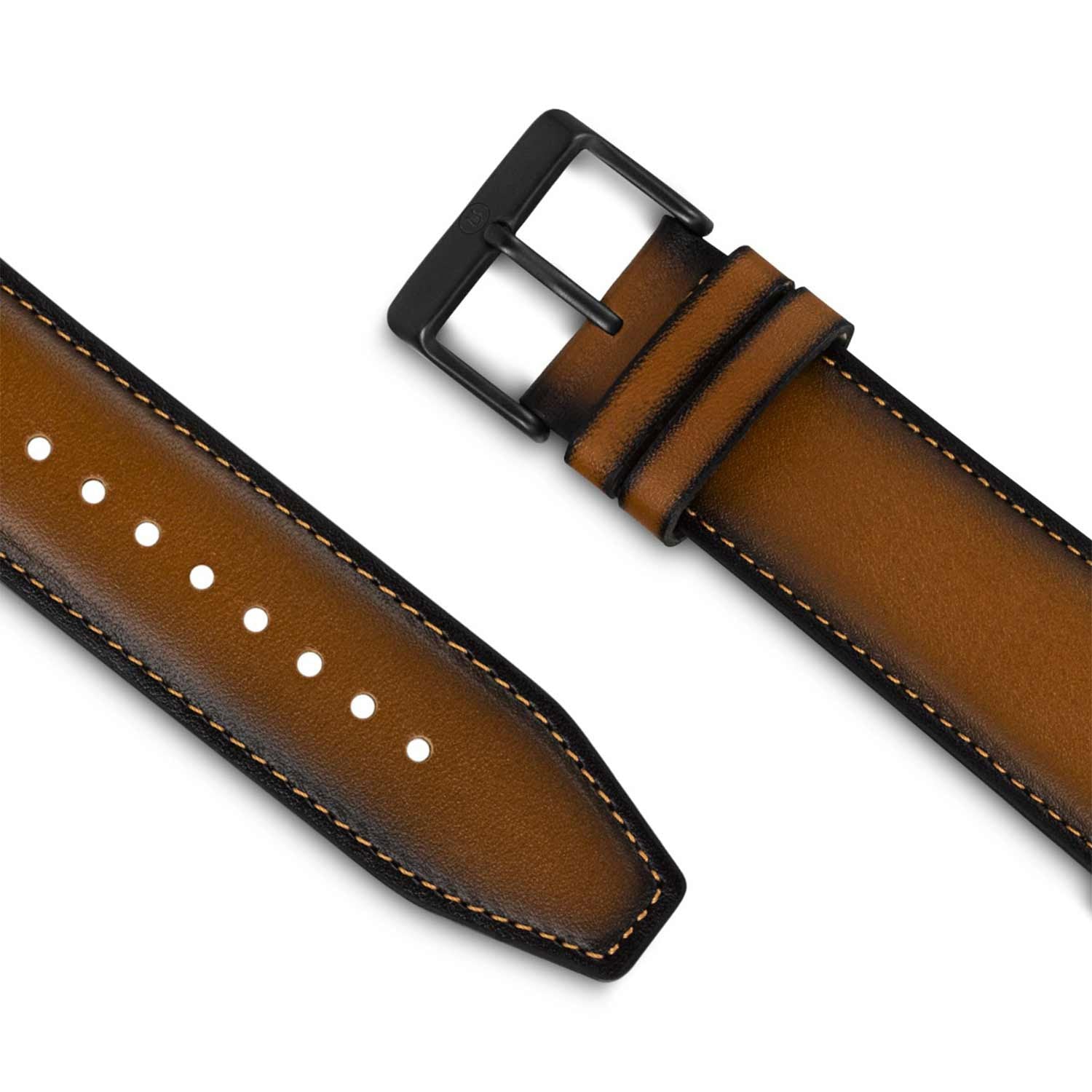 Lapis Bard Leather Apple Watch Strap, Brown