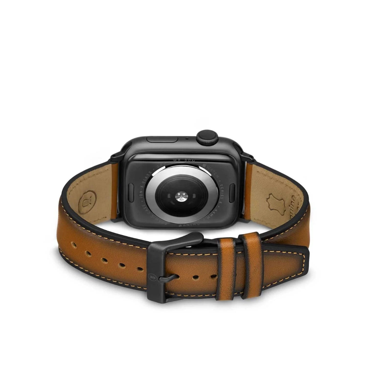 Lapis Bard Leather Apple Watch Strap, Brown