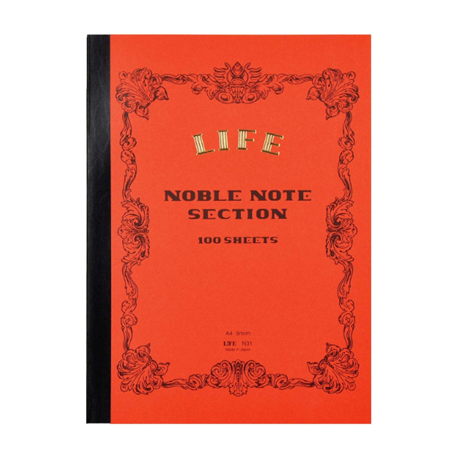 Life N31 Noble Red Notebook - A4 - Squared