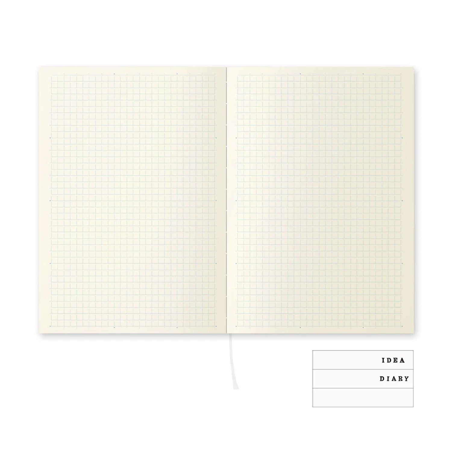 Midori MD Paper Ivory Notebook - A5, Square Ruled