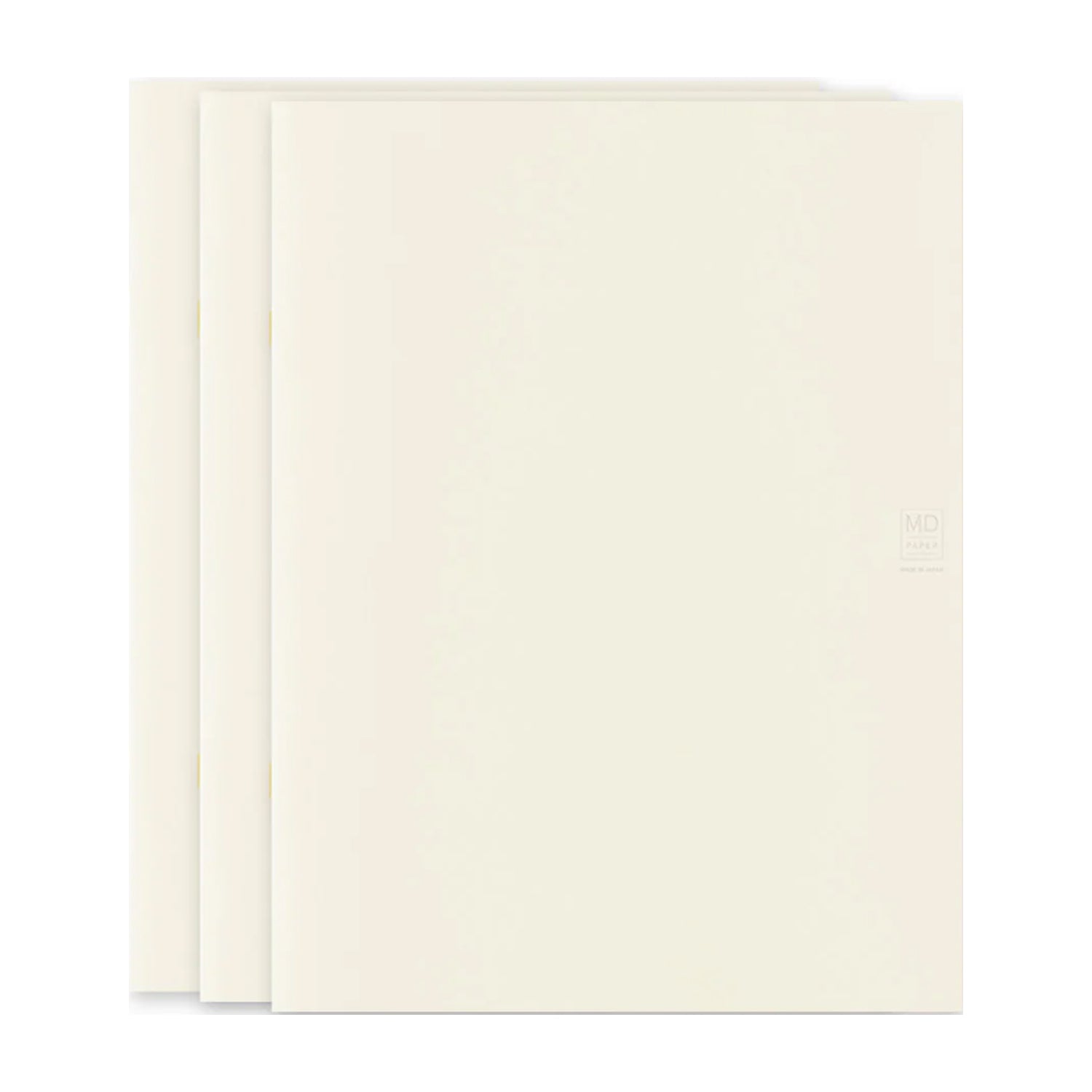 MD Paper Light Ivory Pack of 3 Slim Notebook - A4 - Plain