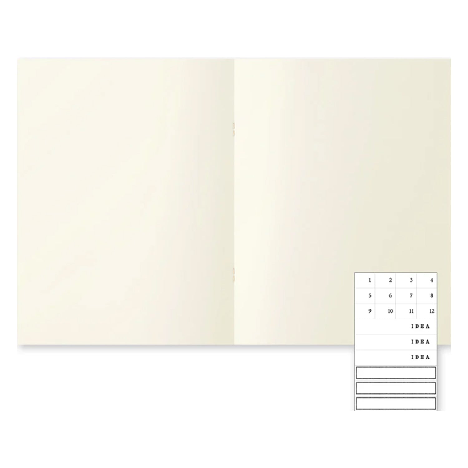 MD Paper Light Ivory Pack of 3 Slim Notebook - A4 - Plain