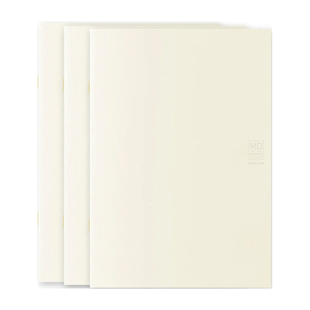 MD Paper Light Ivory Pack of 3 Slim Notebook - A5 - Ruled