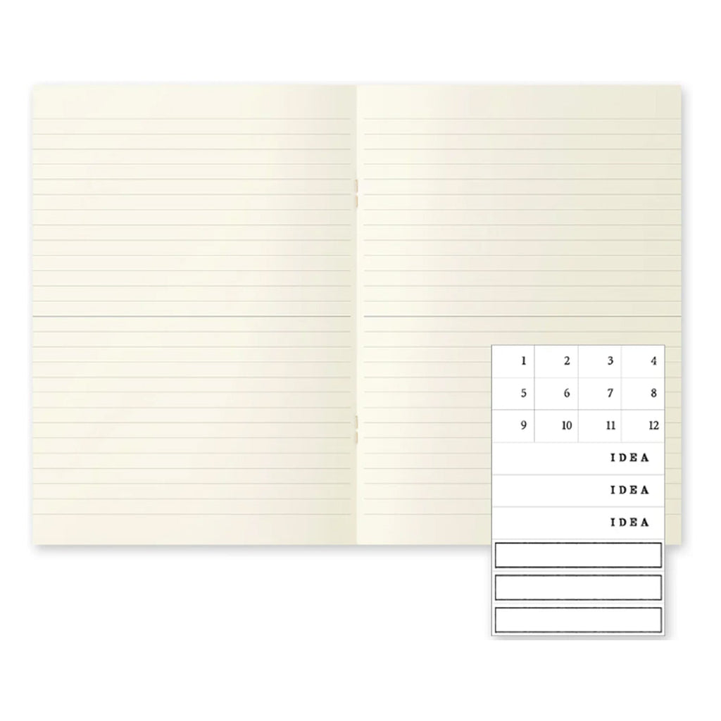 MD Paper Light Ivory Pack of 3 Slim Notebook - A5 - Ruled