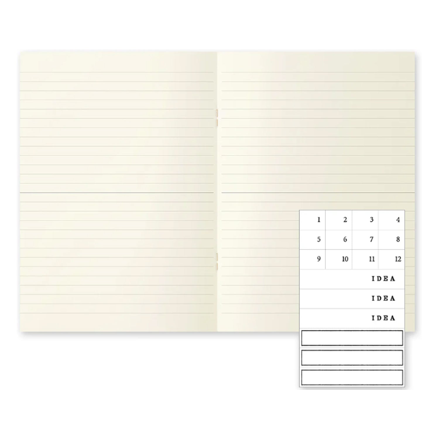 MD Paper Light Ivory Pack of 3 Slim Notebook - A5 - Ruled