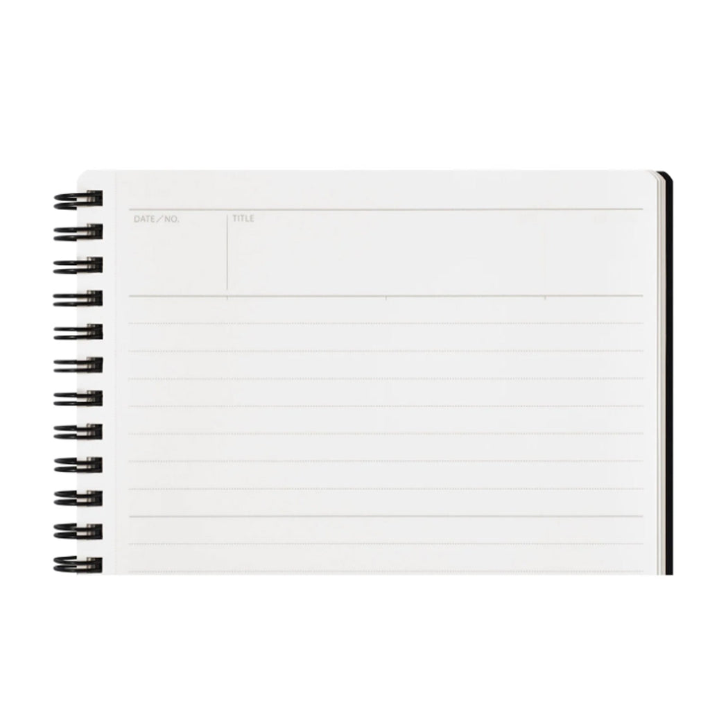 Maruman Mnemosyne N199A Spiral Black Notebook - A4 - Ruled
