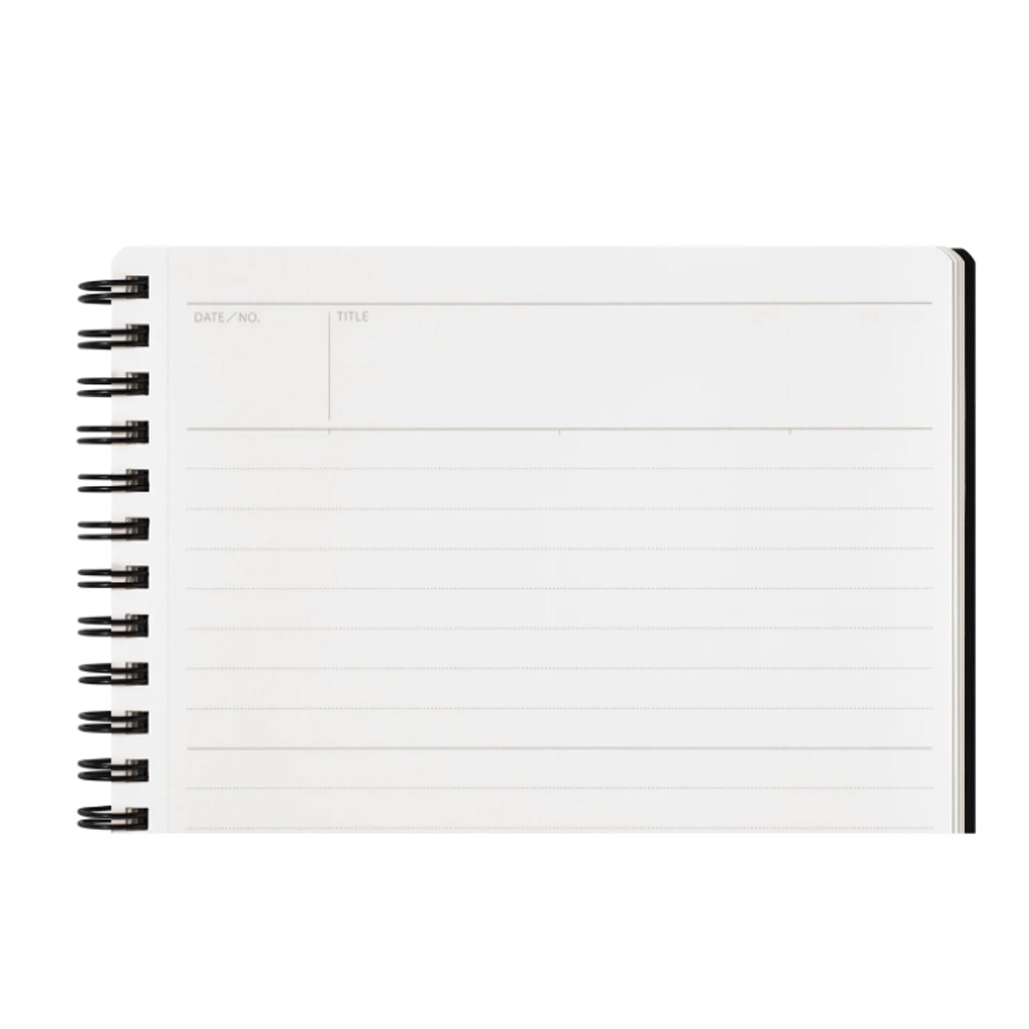 Maruman Mnemosyne N199A Spiral Black Notebook - A4 - Ruled