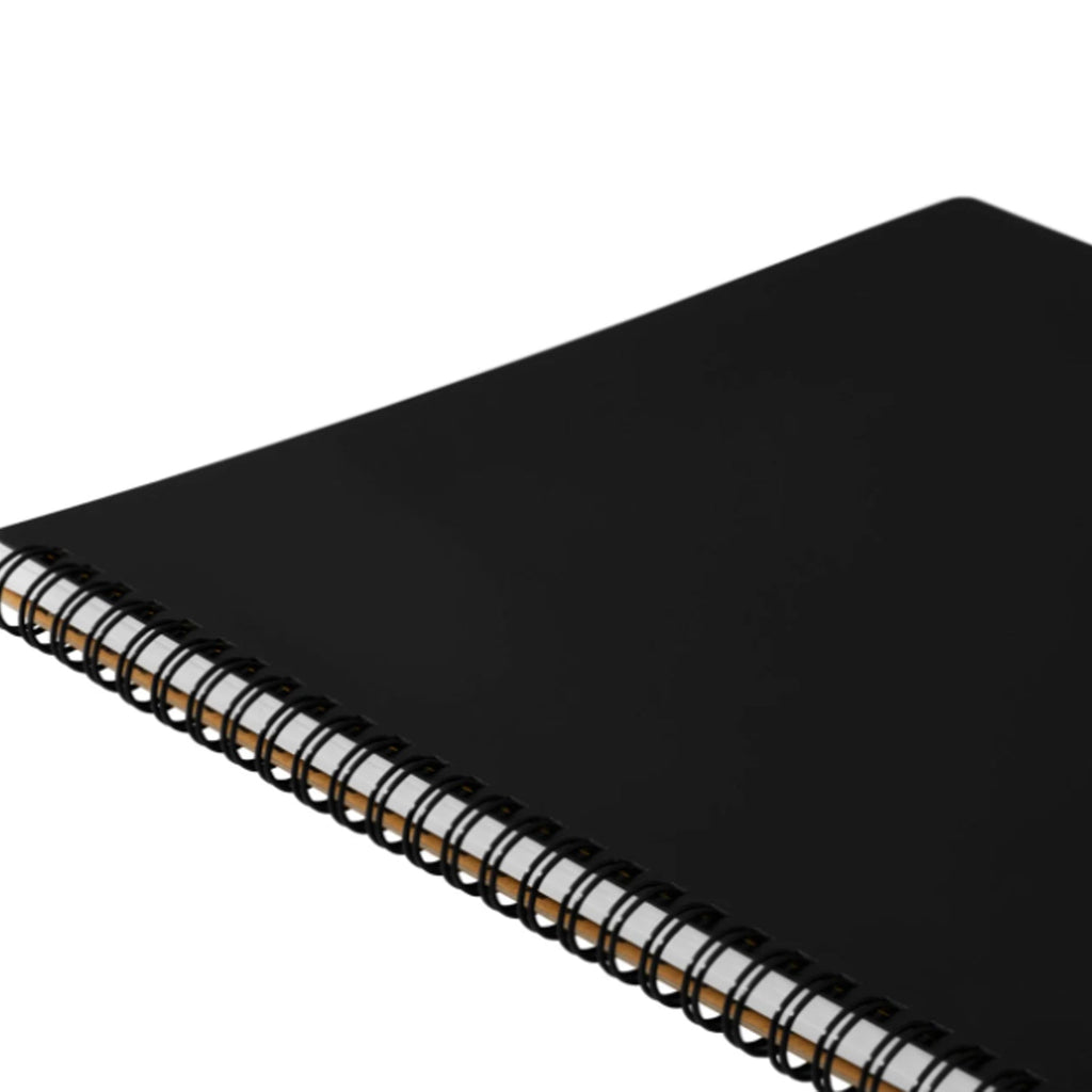 Maruman Mnemosyne N199A Spiral Black Notebook - A4 - Ruled