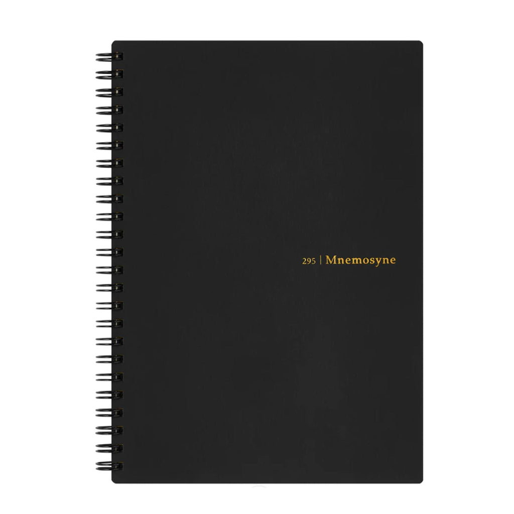 Maruman Mnemosyne N295-05 Spiral Black Notebook - A5 - Ruled