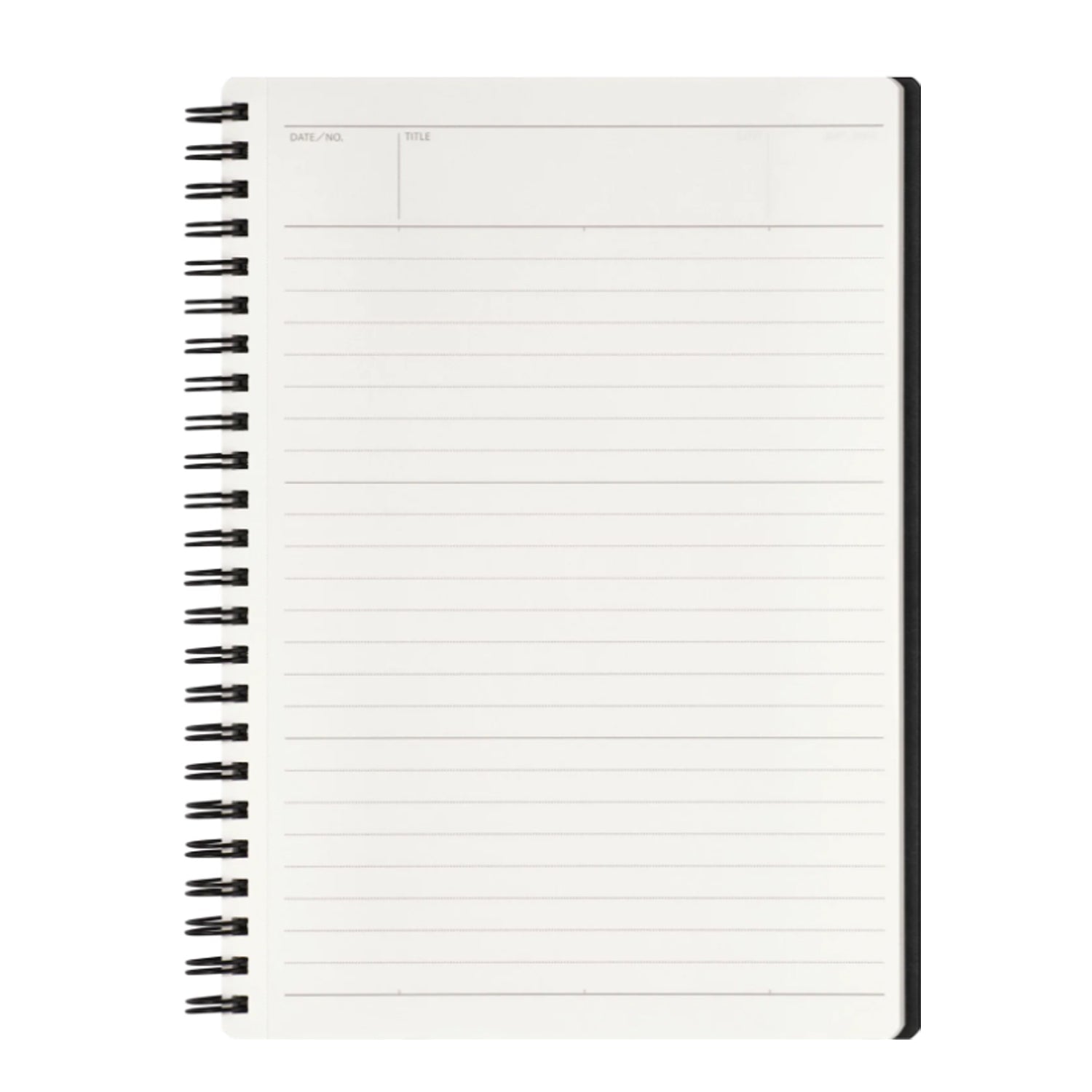 Maruman Mnemosyne N295-05 Spiral Black Notebook - A5 - Ruled