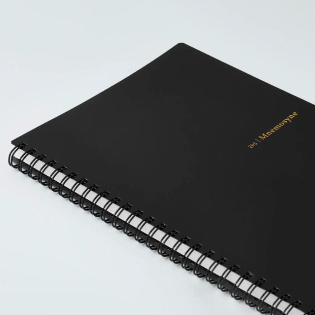 Maruman Mnemosyne N295-05 Spiral Black Notebook - A5 - Ruled