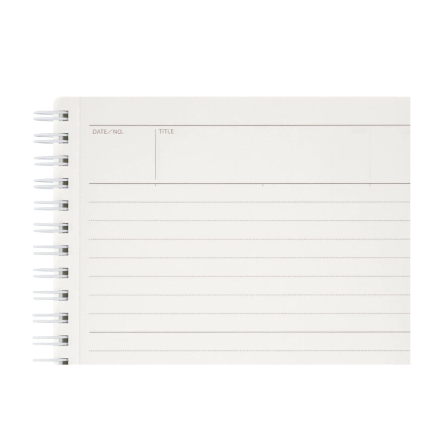 Maruman Mnemosyne N295-51 Spiral Grey Notebook - A5 - Ruled