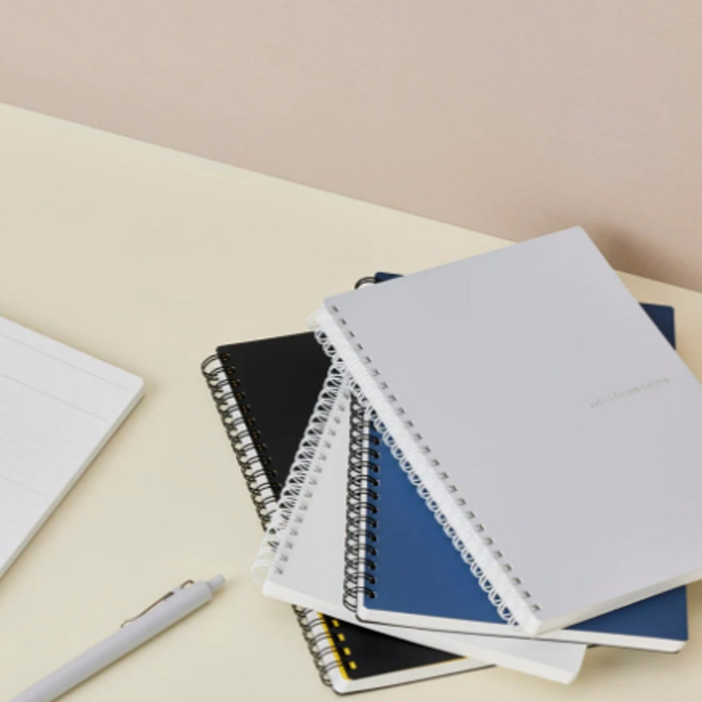 Maruman Mnemosyne N295-51 Spiral Grey Notebook - A5 - Ruled