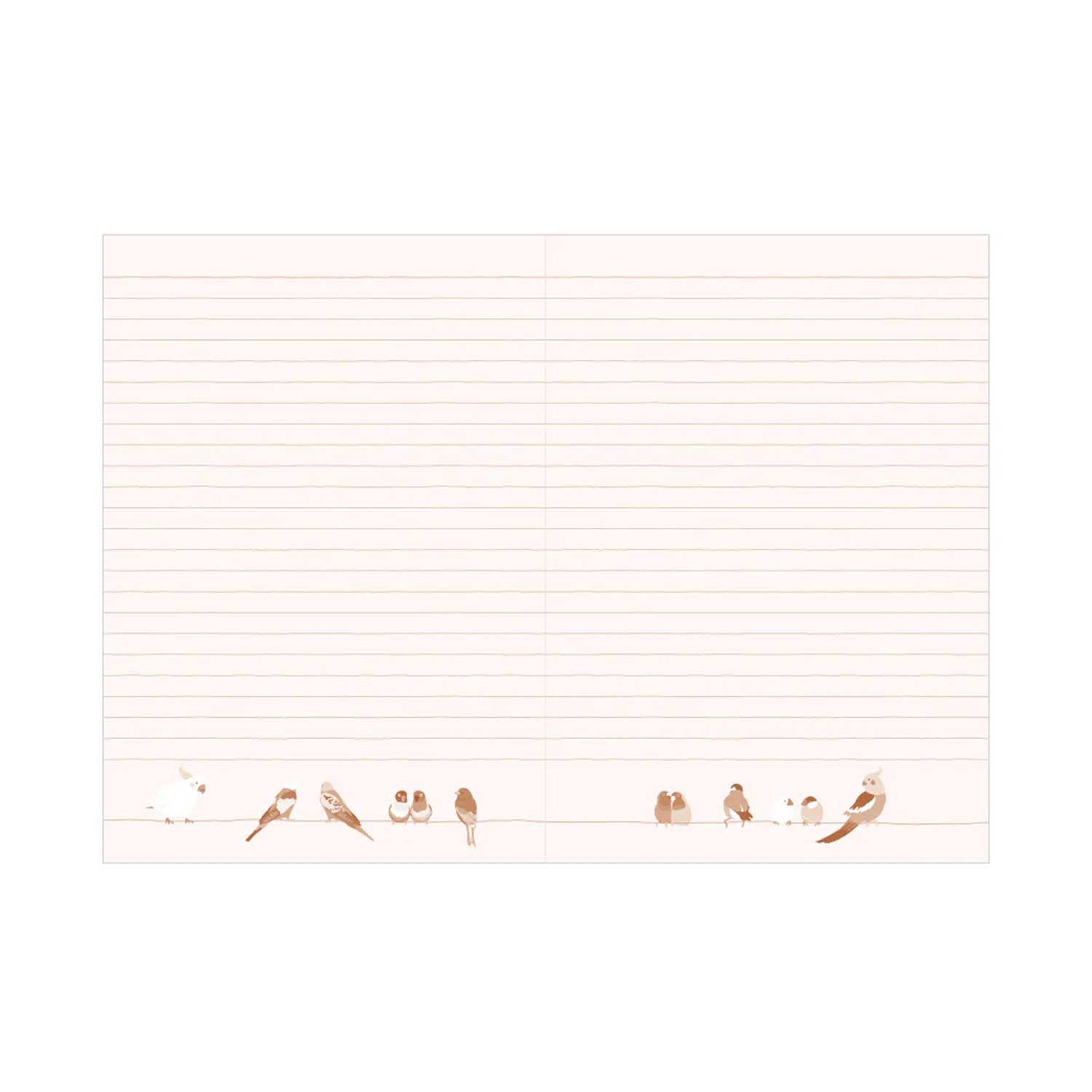 Midori Bird Notebook - A5, Ruled