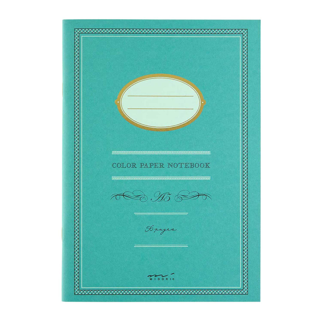 Midori Colour Paper Blue Notebook - A5, Ruled