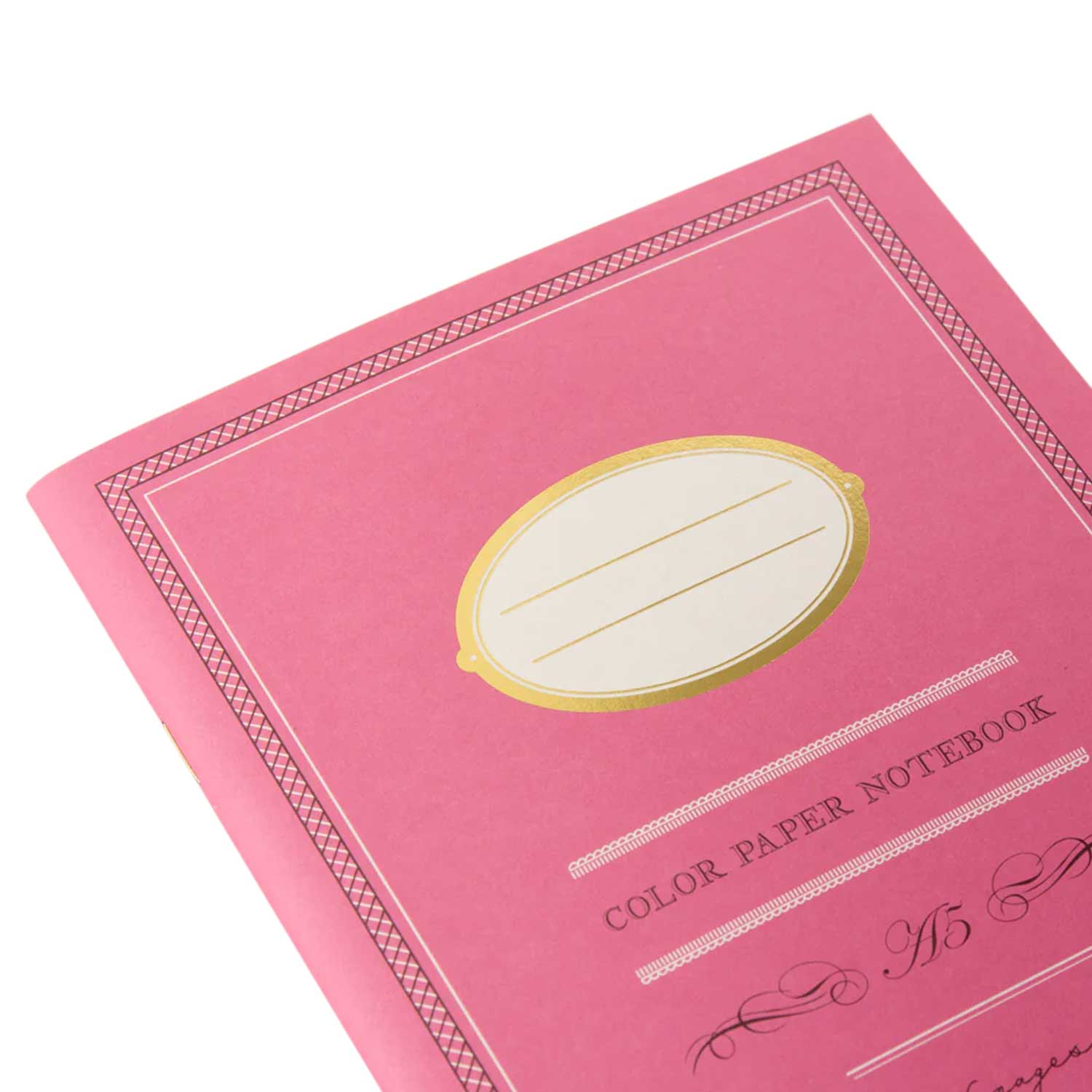 Midori Colour Paper Pink Notebook - A5, Ruled
