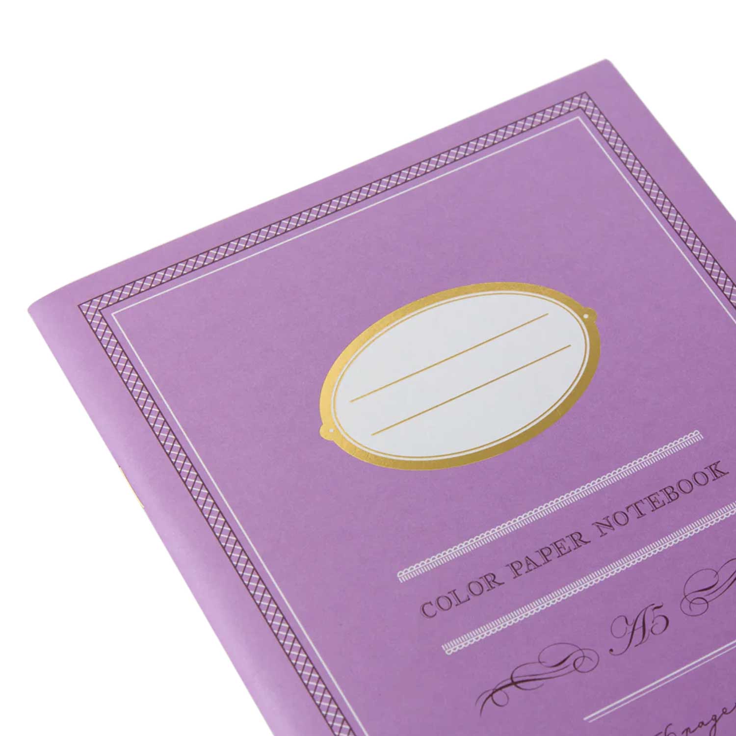 Midori Colour Paper Purple Notebook - A5, Ruled