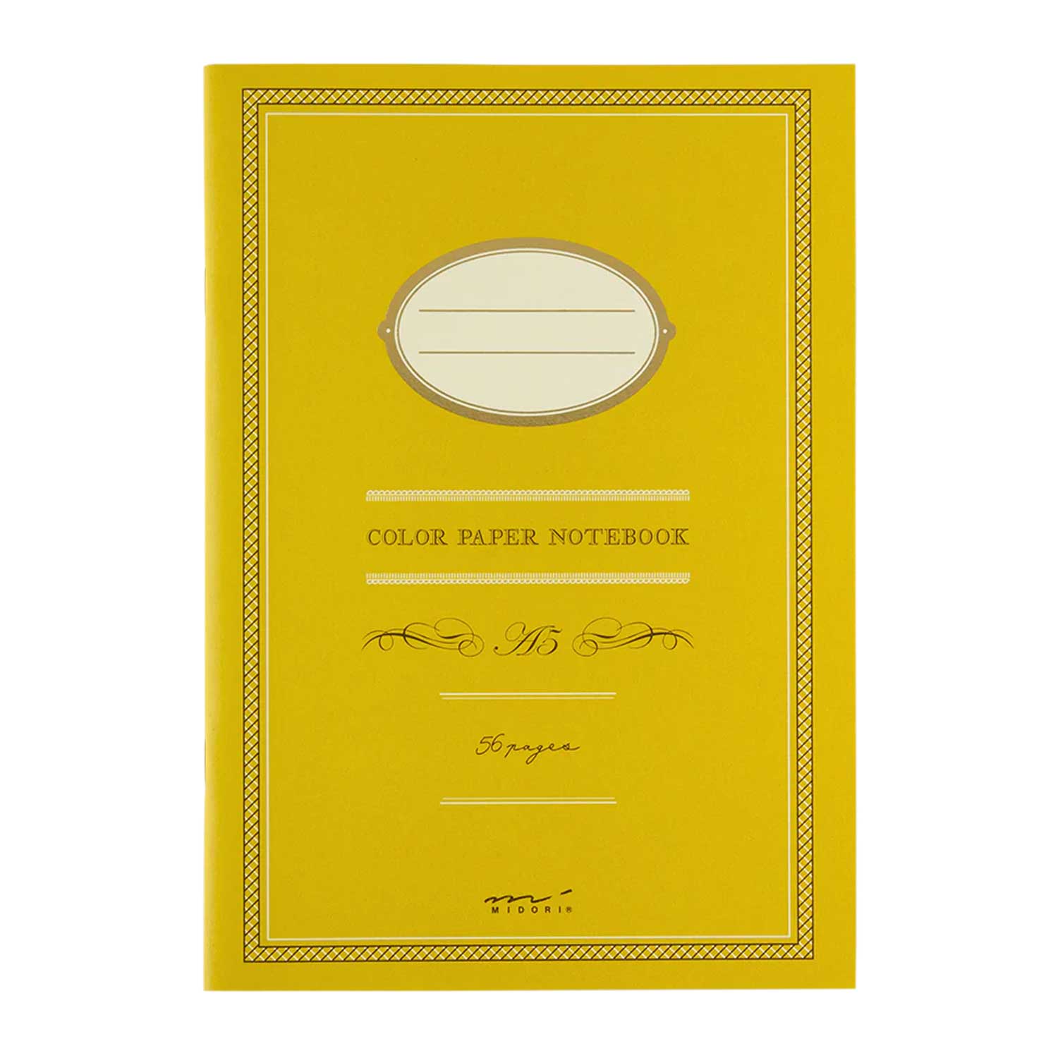Midori Colour Paper Yellow Notebook - A5, Ruled