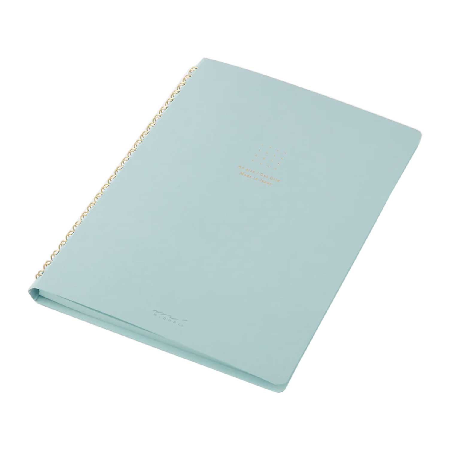 Midori Soft Colour Blue Spiral Notebook - A5, Dotted
