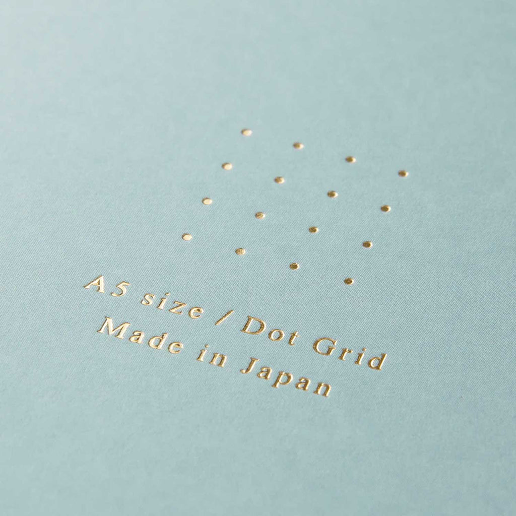 Midori Soft Colour Blue Spiral Notebook - A5, Dotted