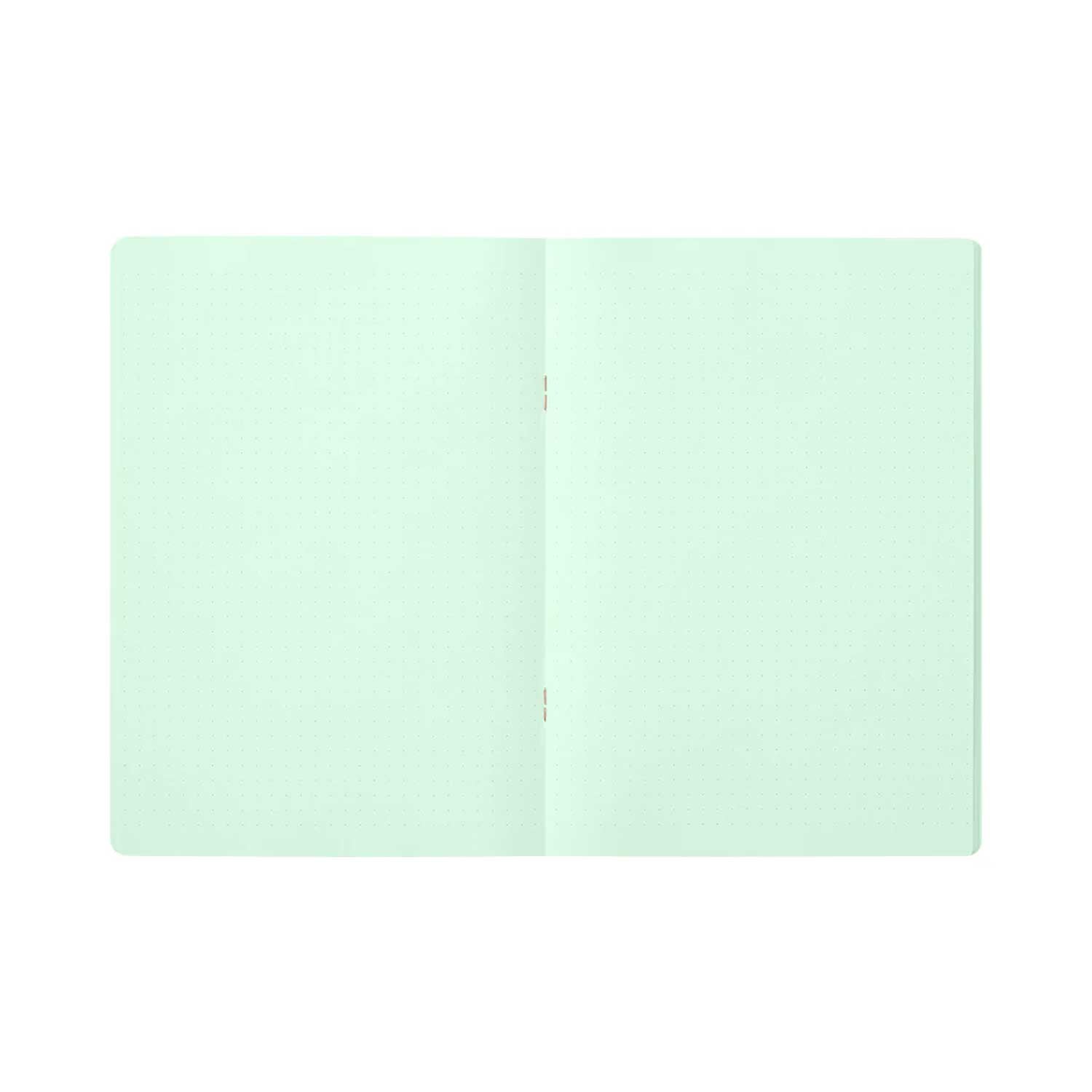 Midori Soft Colour Green Notebook - A5, Dotted