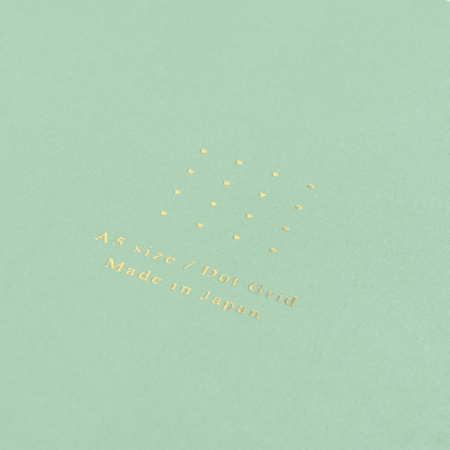 Midori Soft Colour Green Notebook - A5, Dotted