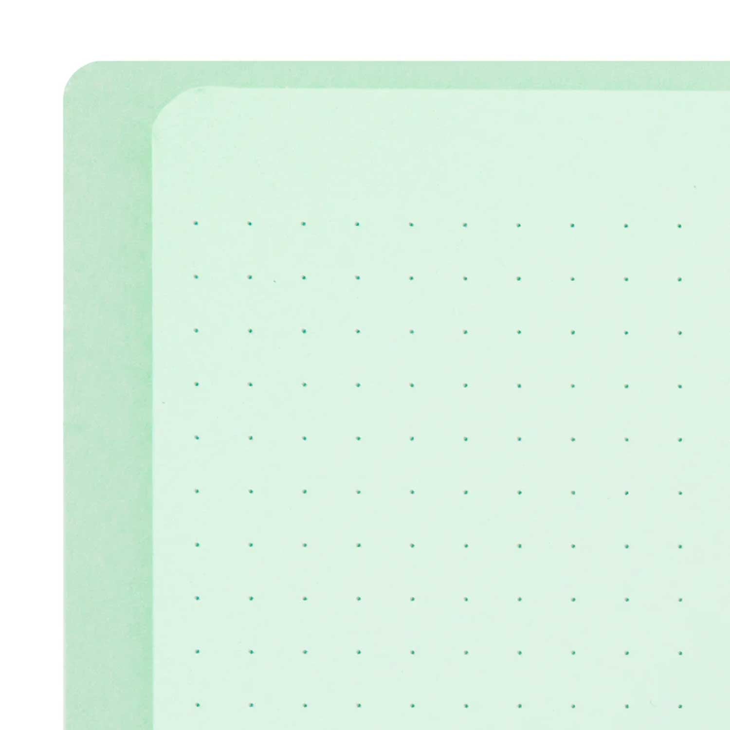 Midori Soft Colour Green Spiral Notebook - A5, Dotted