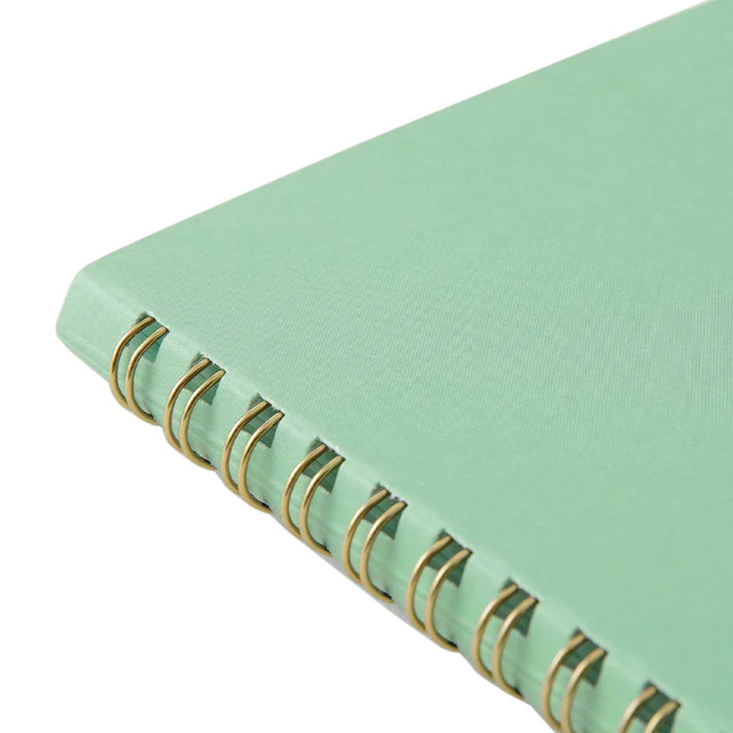Midori Soft Colour Green Spiral Notebook - A5, Dotted