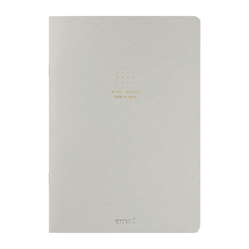 Midori Soft Colour Grey Notebook - A5, Dotted